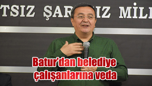 Batur’dan belediye çalışanlarına veda