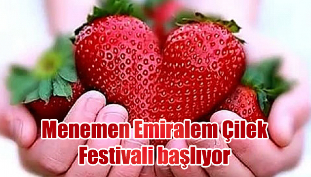 Menemen Emiralem Çilek Festivali başlıyor