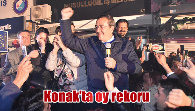 Konak’ta oy rekoru