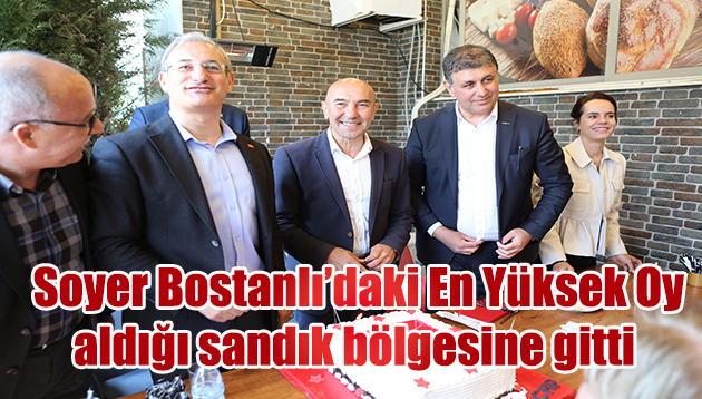 Tunç Soyer Bostanlı’daki En Yüksek Oy Aldığı Sandık Bölgesini Ziyaret Etti