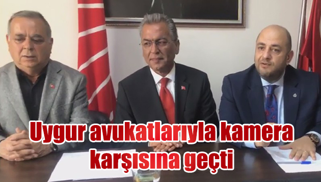 Uygur avukatlarıyla kamera karşısına geçti