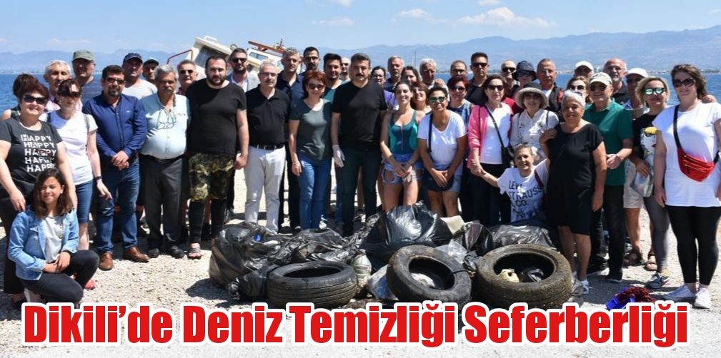 Dikili’de deniz temizliği