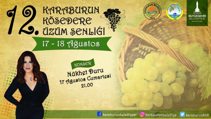 Kösedere Üzüm Şenliği’ne 12’inci kez merhaba!