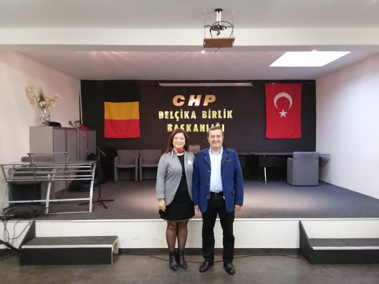 Batur CHP Belçika Birliğini ziyaret etti