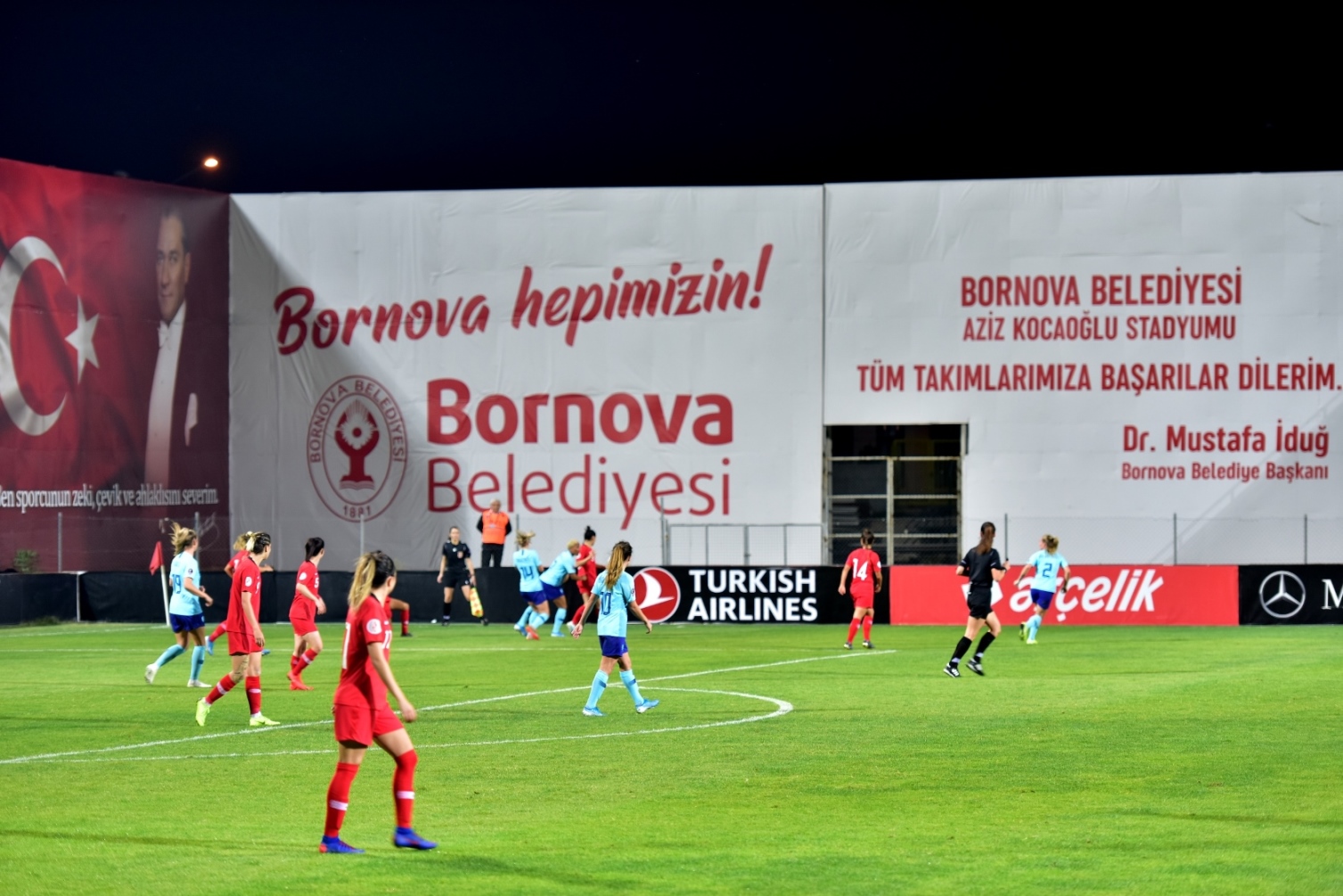 Bornova Stadı’nda ilk milli maç heyecanı