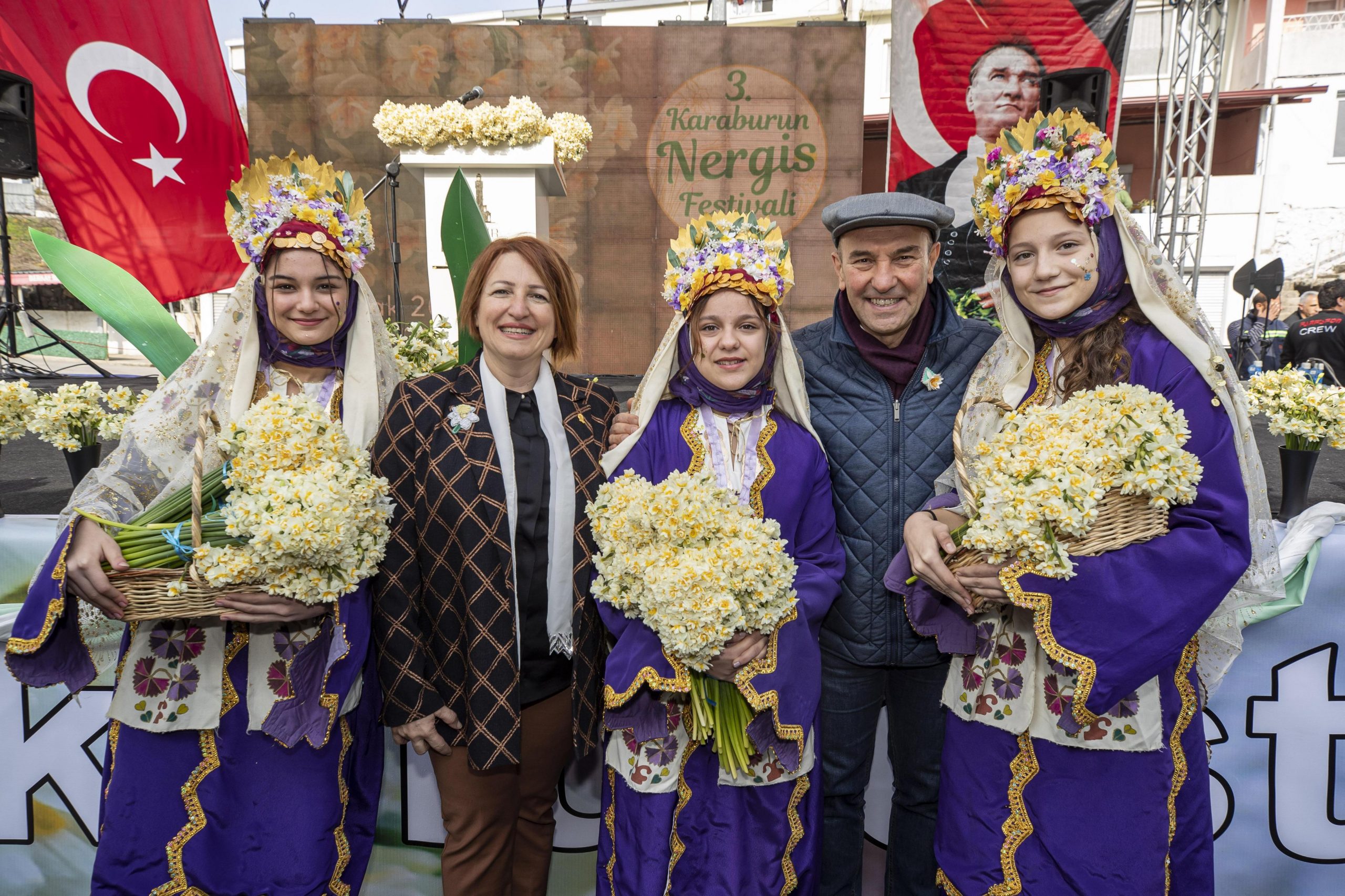 3. Karaburun Nergis Festivali yapıldı