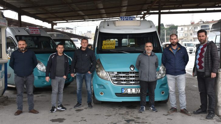 Menemen garajındaki minibüs ve otobüsçülerden ücret alınmayacak