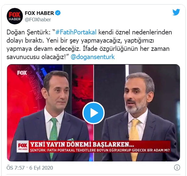 Fatih Portakal son kez FOX TV 'de