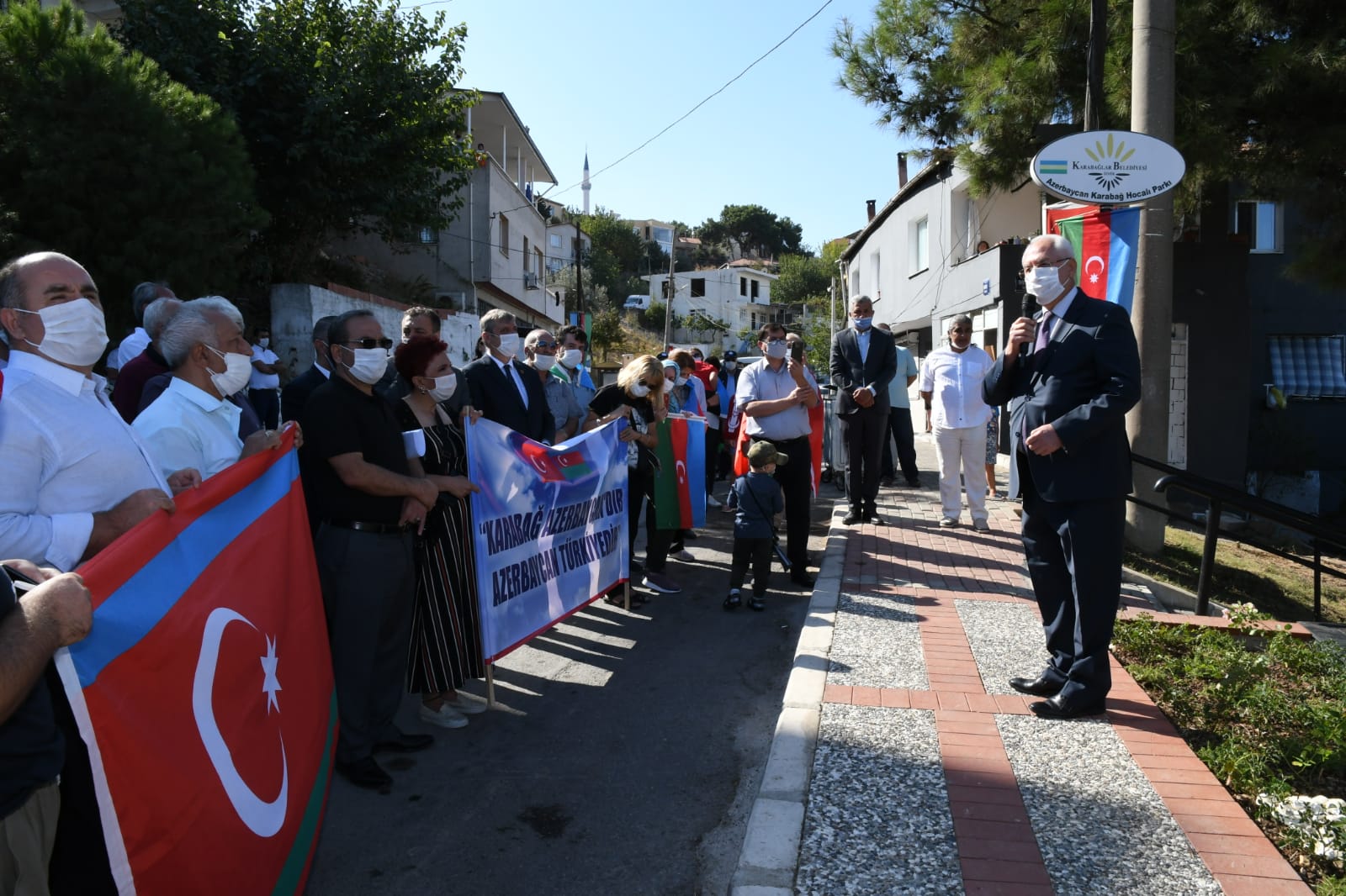 Karabağlar'dan Azerbaycan'a destek