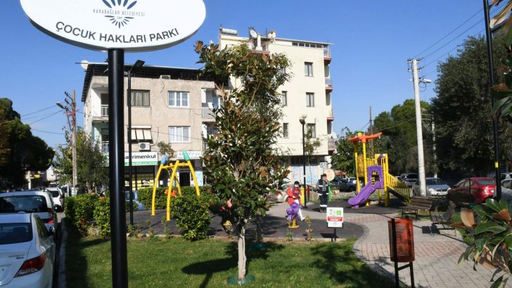 Karabağlar Belediyesi’nden Çocuk Hakları Parkı