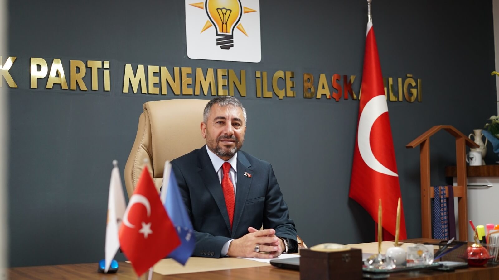 AK Parti Menemen İlçe Başkanı Ahmet Can Çelik basın açıklaması;