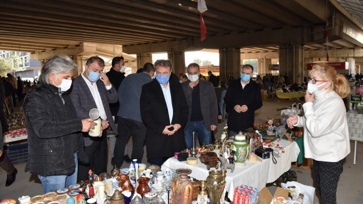 Başkan İduğ, Bit Pazarı’nda ki denetimlere katıldı