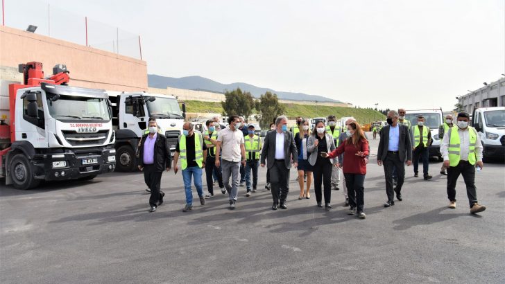 Başkan İduğ, Katı Atık Transfer Merkezi’ni gezdi