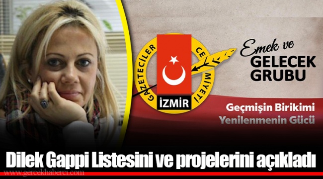 Dilek Gappi Listesini ve projelerini açıkladı