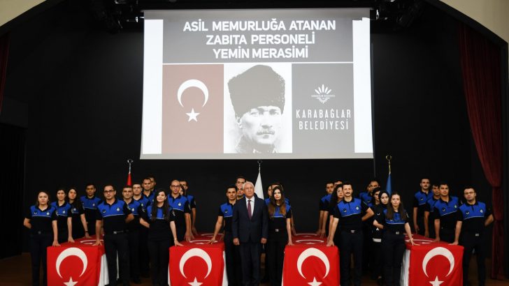 Karabağlar’da 39 zabıta memuru yemin etti