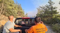 Karşıyaka Belediyesi dayanışma için yangın bölgesinde 