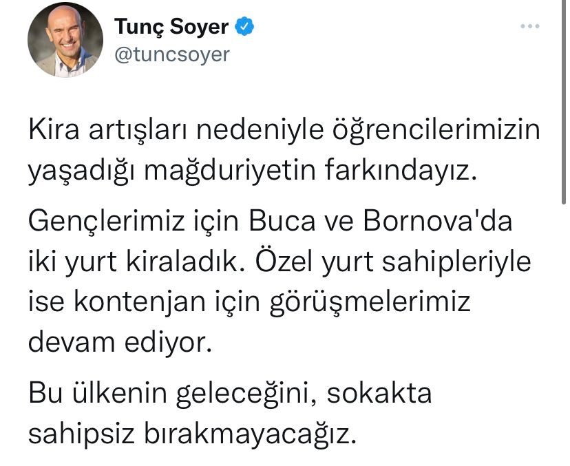 Tunç Soyer :  “Ülkenin Geleceğini Sokakta Sahipsiz Bırakmayacağız”