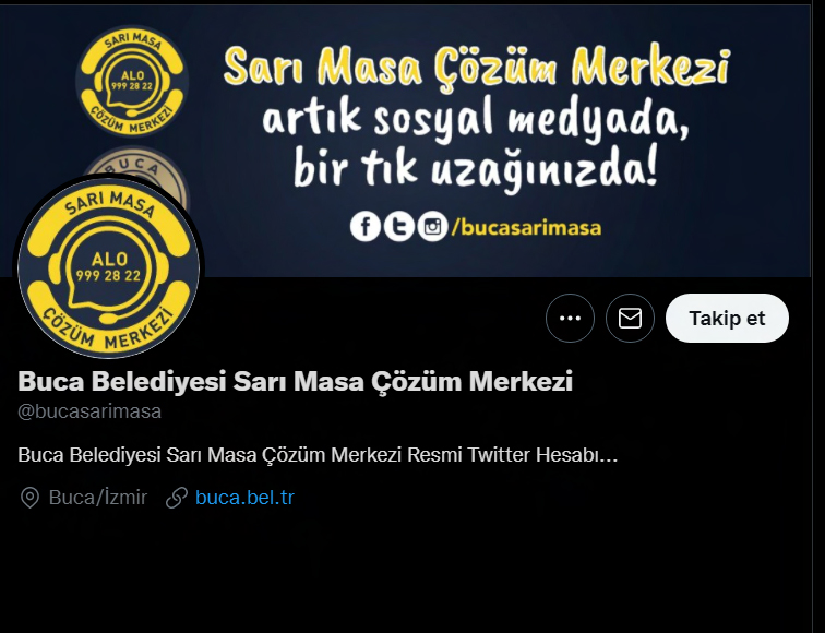 Sarı Masa Çözüm Merkezi sosyal medyada