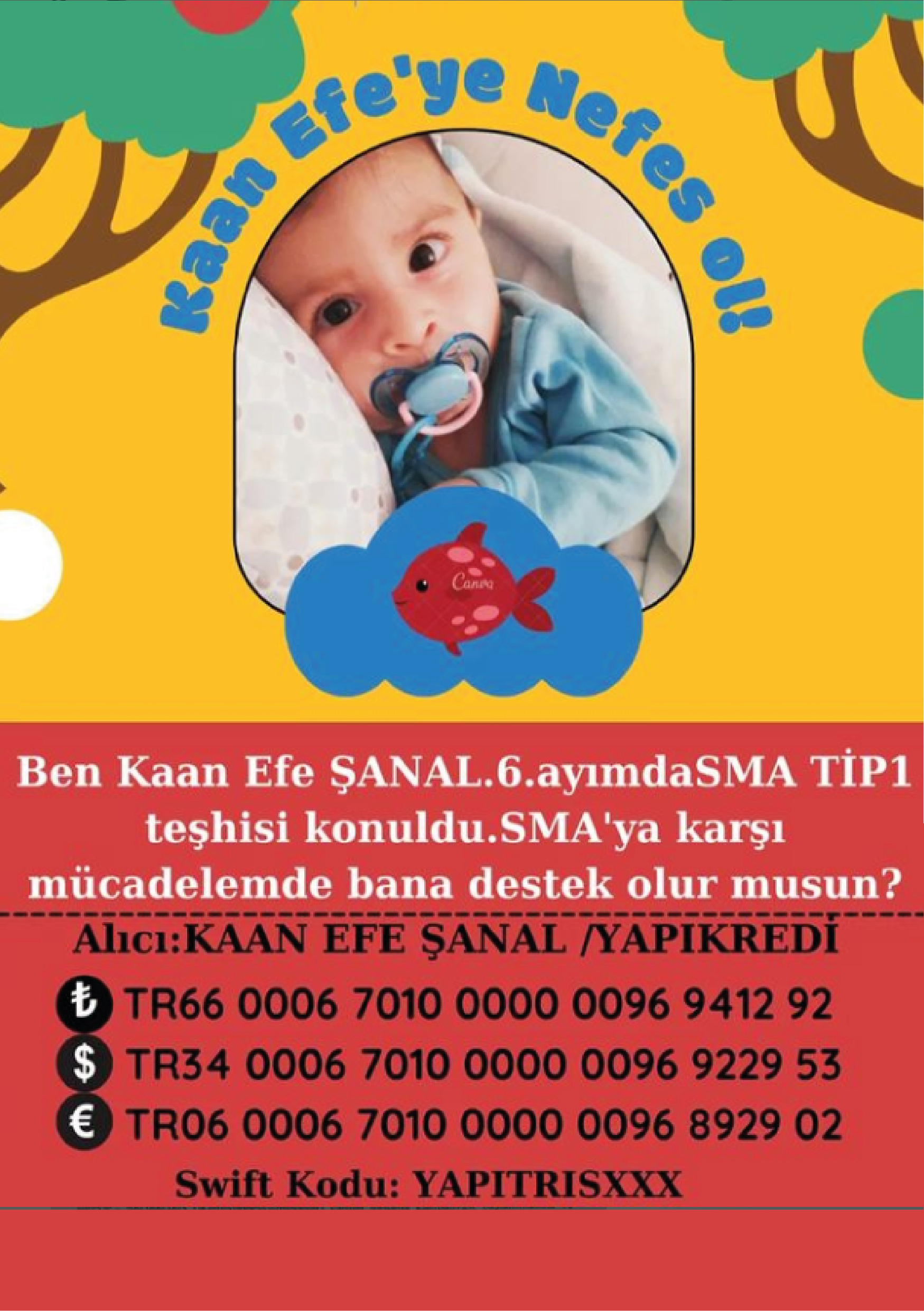 sma İzmir Bergamalı SMA TİP 1 hastası Kaan Efe bebeğe destek olmak adına, Kınıklılar bir araya geldi.