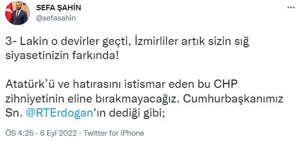 CHP'li Yücel'in Atatürk Çıkışına Ak Partili Başkanlardan Cevap!