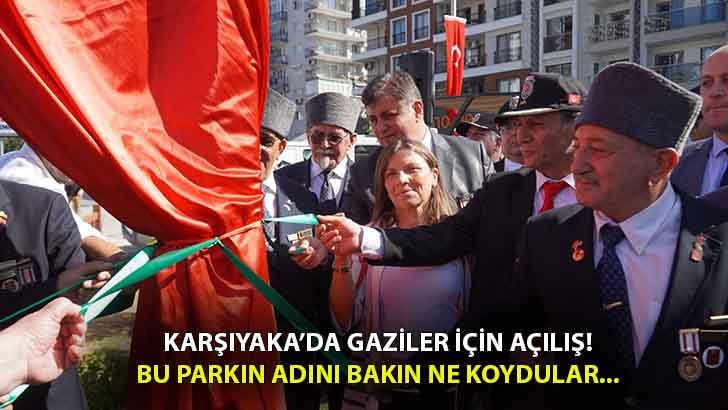 Karşıyaka’ya ‘Gazi Park’ açıldı!