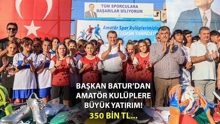 Başkan Batur’dan amatör sporculara tam destek: ‘Yanındayız’