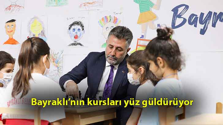 Bayraklı’nın kursları yüz güldürüyor