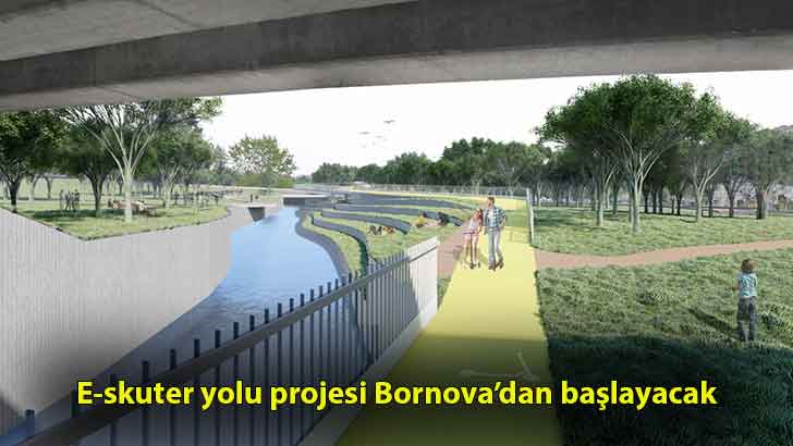 E-skuter yolu projesi Bornova’dan başlayacak