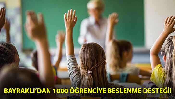 Bayraklı’dan 1000 öğrenciye beslenme desteği!