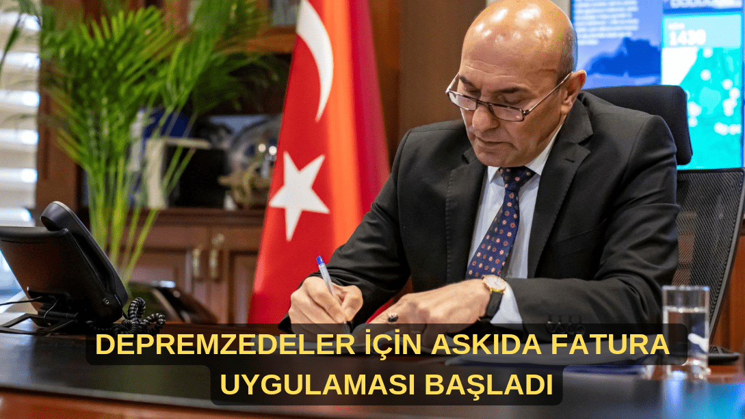 Depremzedelerin su faturaları askıda