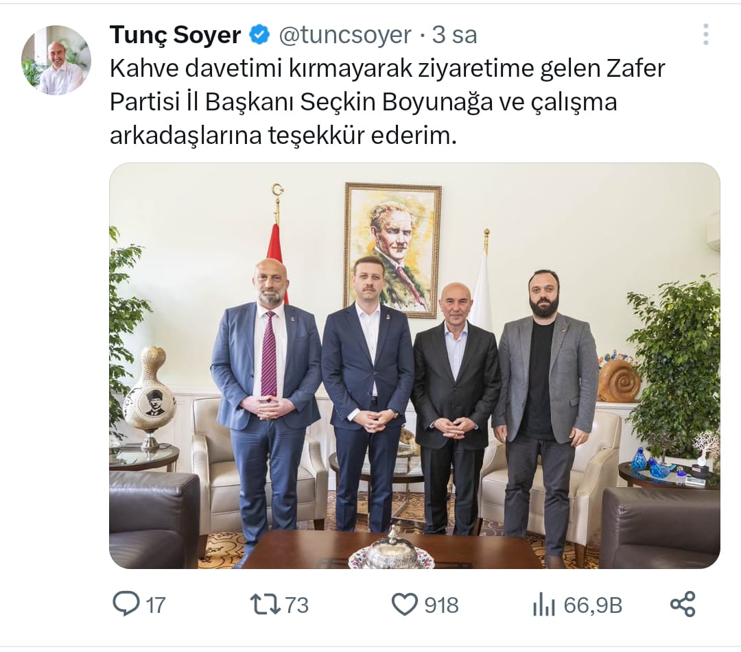 "Zafer" Başkan Soyer'in!