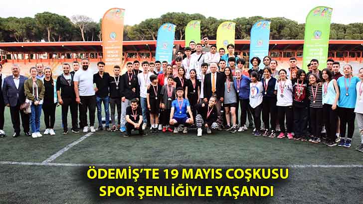 Ödemiş’te 19 Mayıs coşkusu Spor Şenliğiyle yaşandı 