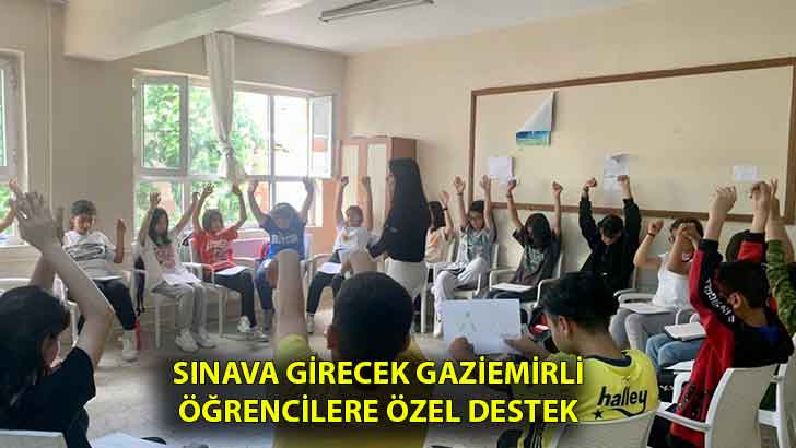 Sınava girecek Gaziemirli öğrencilere özel destek