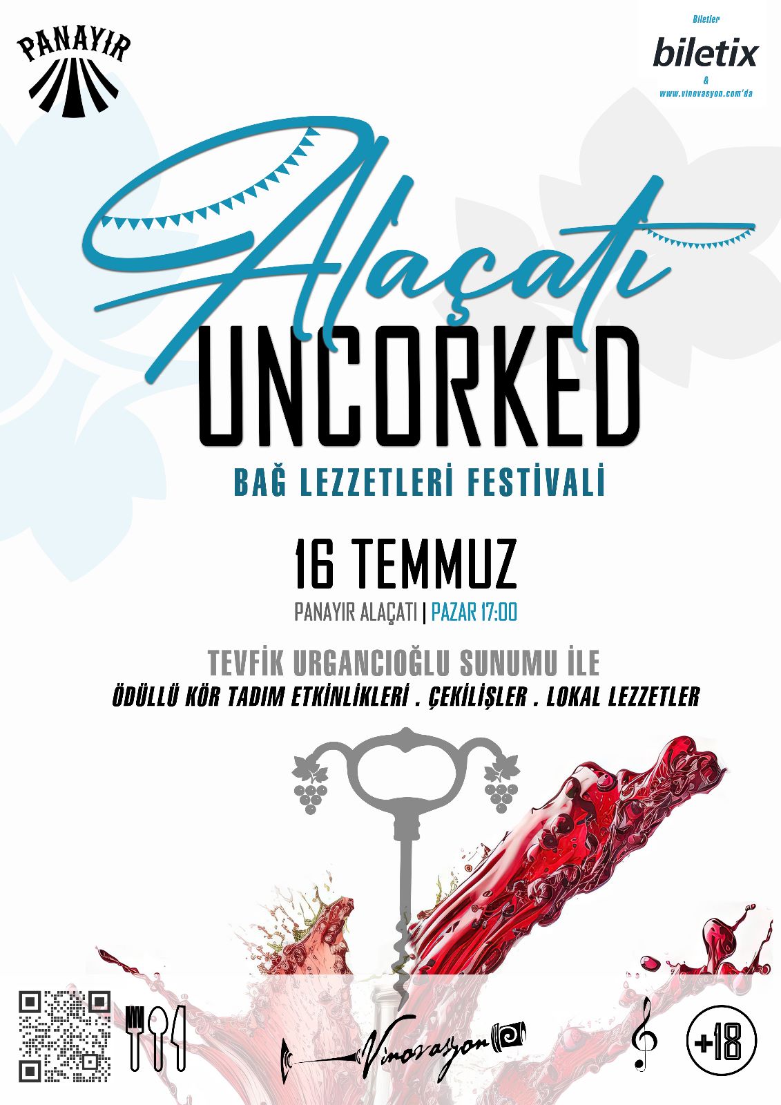   Bu Yazın En Lezzetli Festivali: Alaçatı Uncorked Fest ile Bağ Lezzetleri başlıyor!