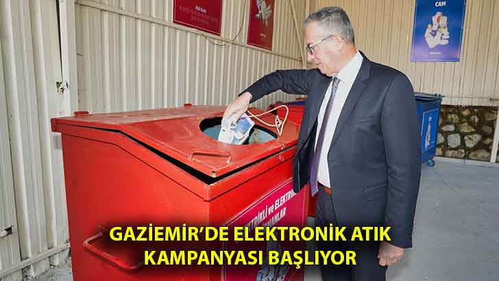 Gaziemir’de elektronik atık kampanyası başlıyor