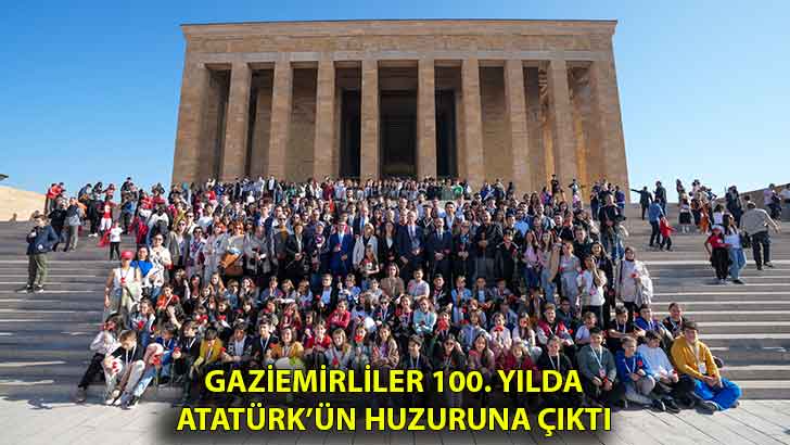 Gaziemirliler 100. yılda Atatürk’ün huzuruna çıktı