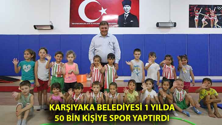 Karşıyaka Belediyesi 1 yılda 50 bin kişiye spor yaptırdı