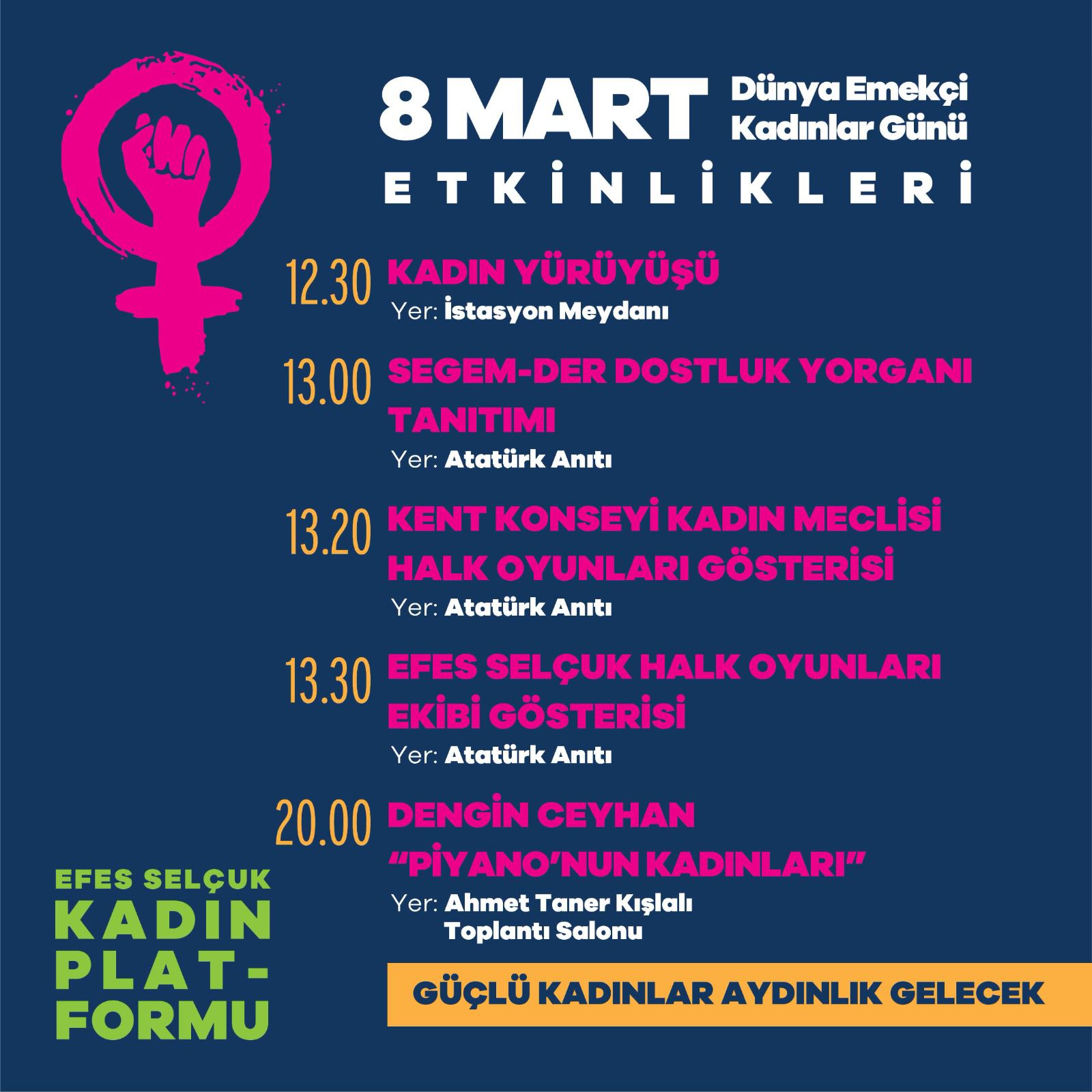 8 MART'TA DENGİN CEYHAN İLE KADIN EZGİLERİ: GÜÇLÜ KADINLAR AYDINLIK GELECEK