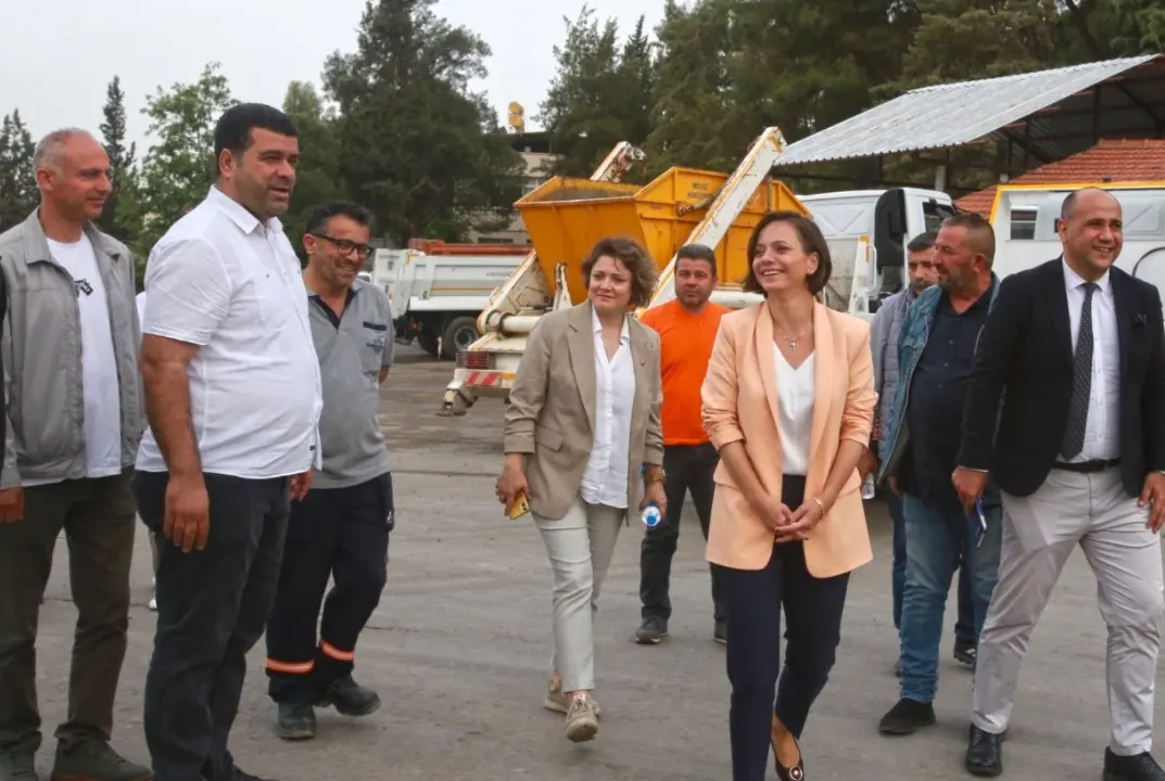 Başkan Kınay Fen İşleri Şantiyesi'nde güne başladı