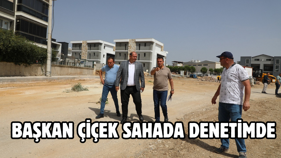 Başkan Çiçek Sahada Denetimde