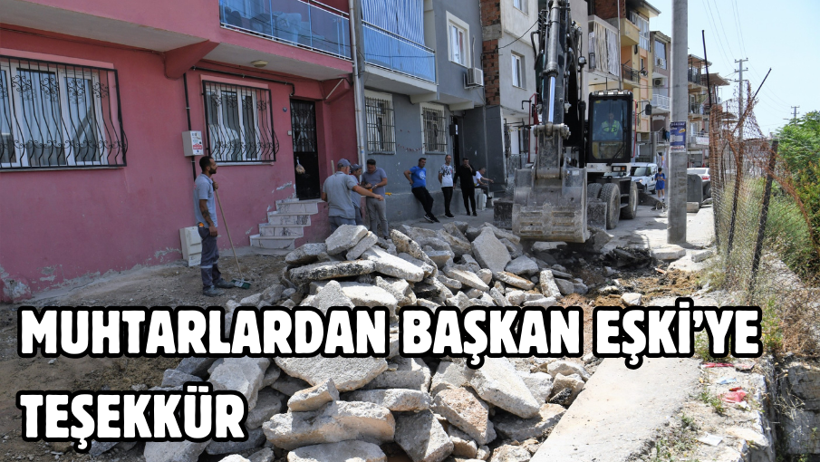 Muhtarlardan Başkan Eşki’ye teşekkür