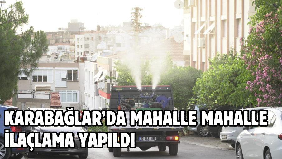 Karabağlar’da mahalle mahalle ilaçlama yapıldı