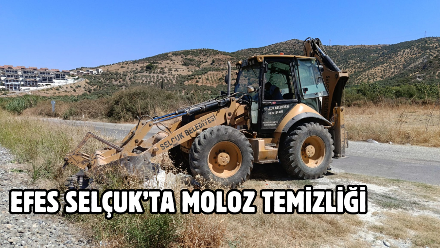 EFES SELÇUK’TA MOLOZ TEMİZLİĞİ