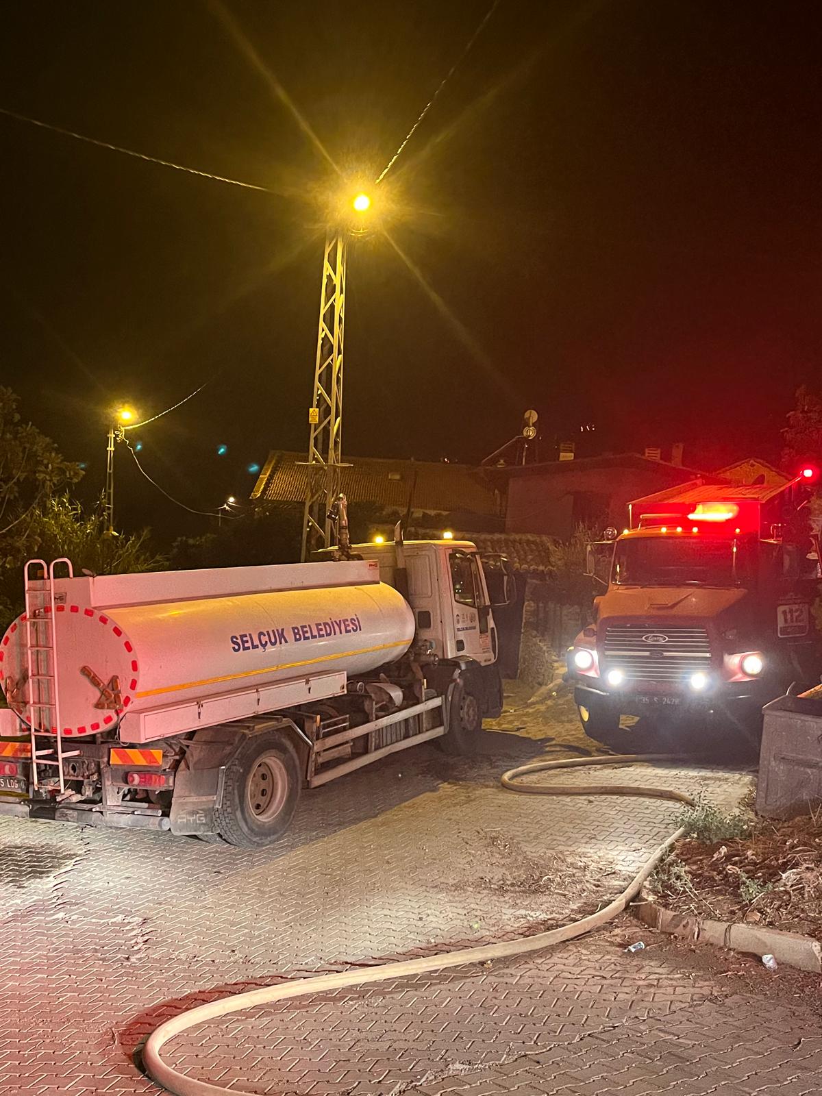 Efes Selçuk Belediyesi’nden yangın bölgesine destek