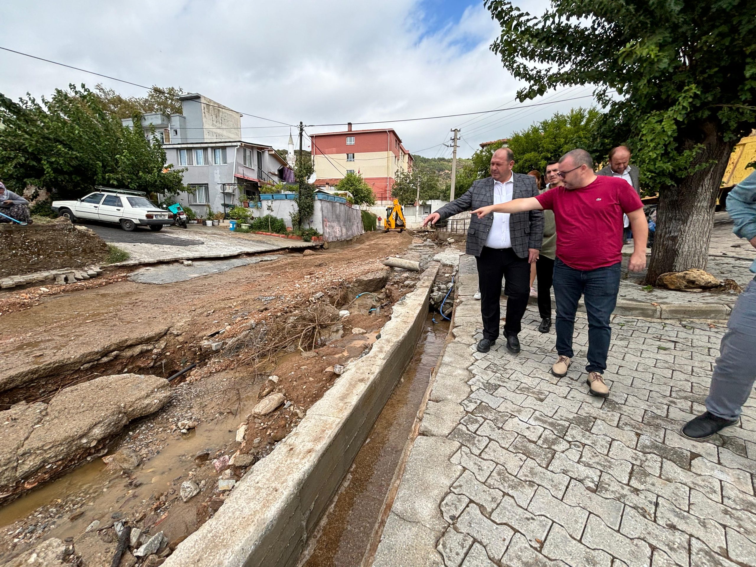 Başkan Çiçek Olay Yerinde