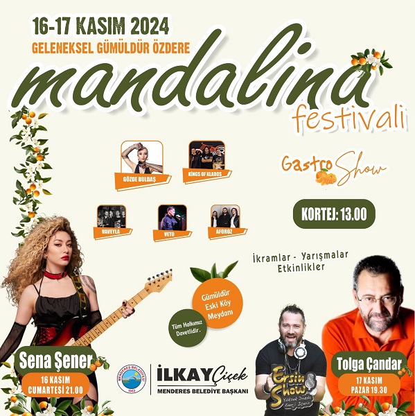 Menderes’te Mandalina Festivali Zamanı