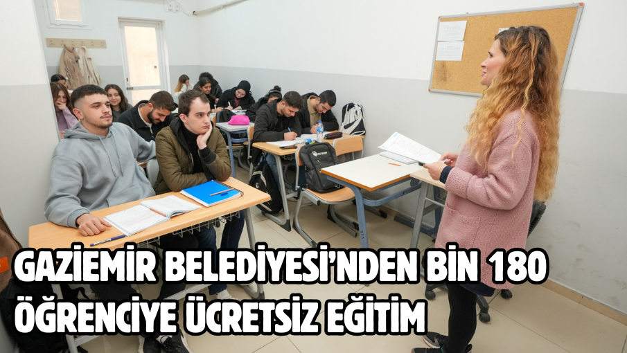 Gaziemir Belediyesi’nden bin 180 öğrenciye ücretsiz eğitim