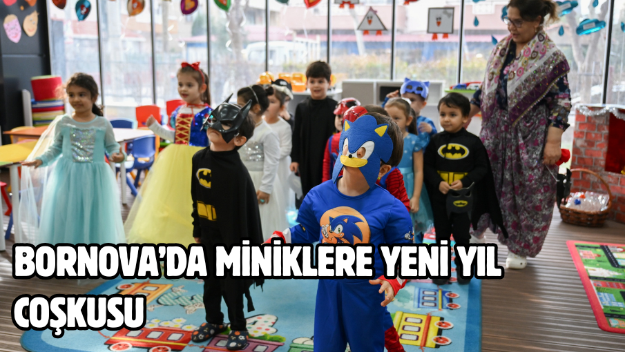 Bornova’da miniklere yeni yıl coşkusu