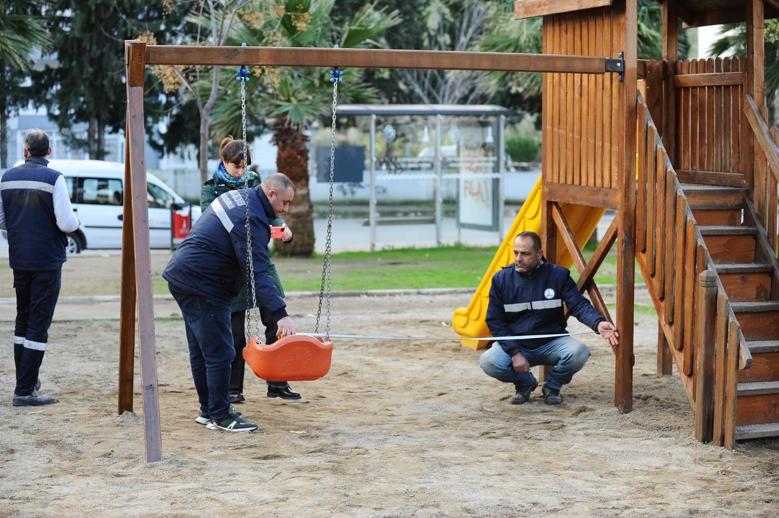 Karşıyaka’nın parkları artık daha güvenli