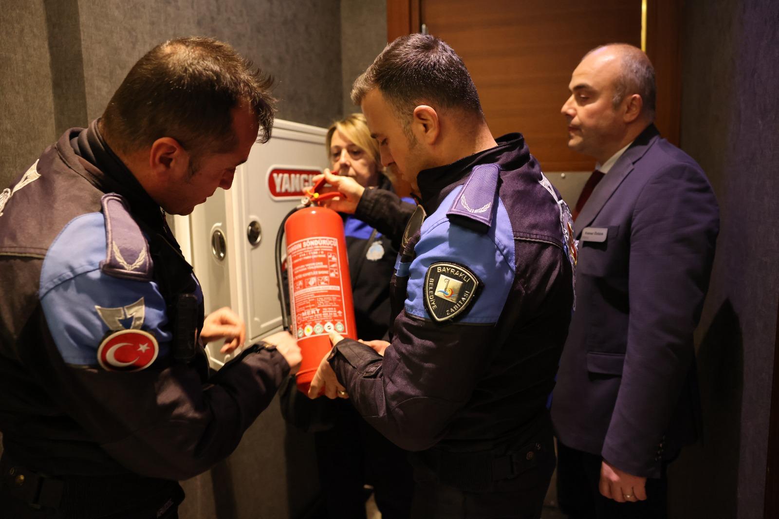 Bayraklı zabıtasından konaklama tesislerine denetim